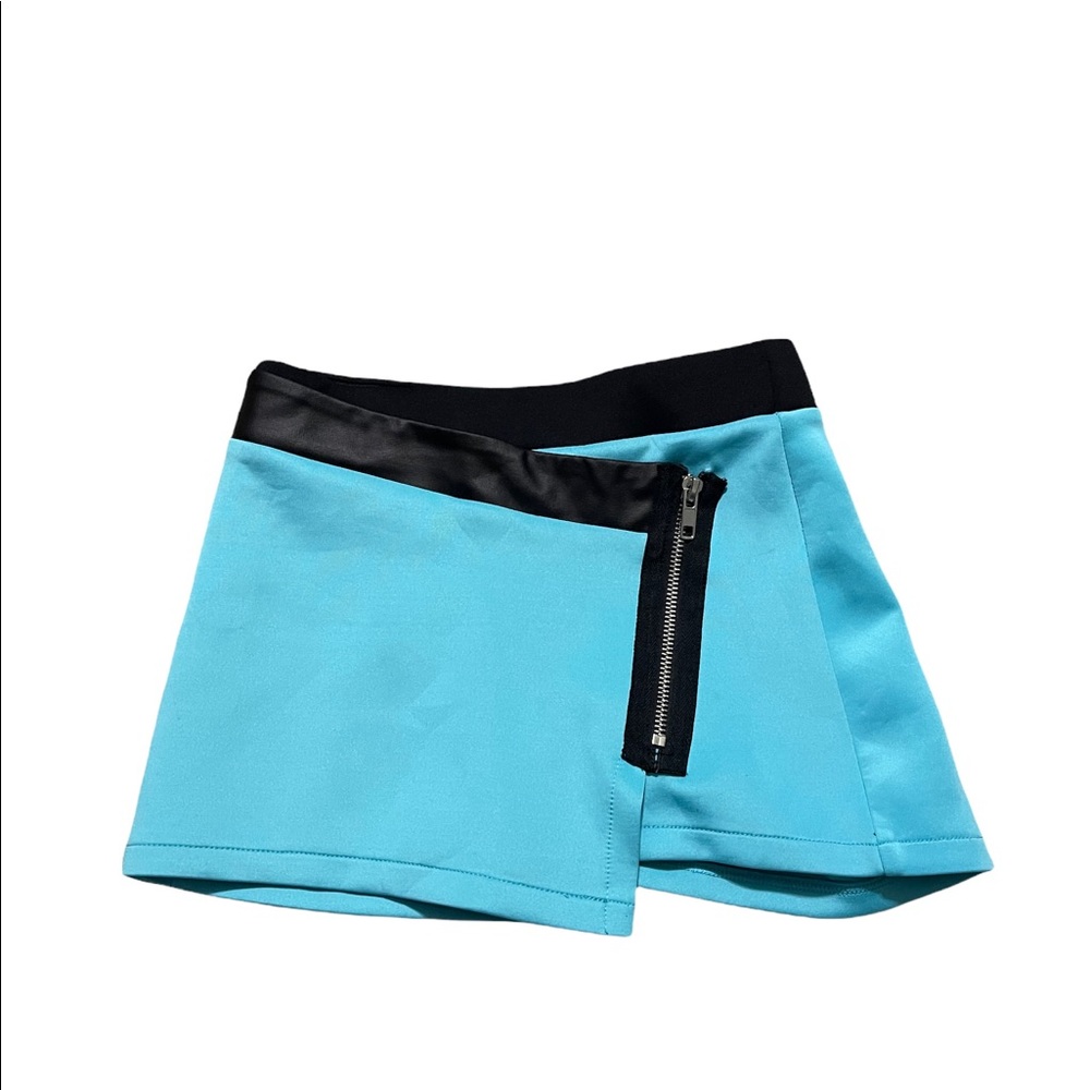 Bongo Girls Blue Zip Up Skort Skirt Shorts Size M (7/8)
